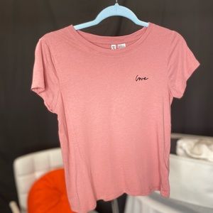 Pink LOVE T Shirt
